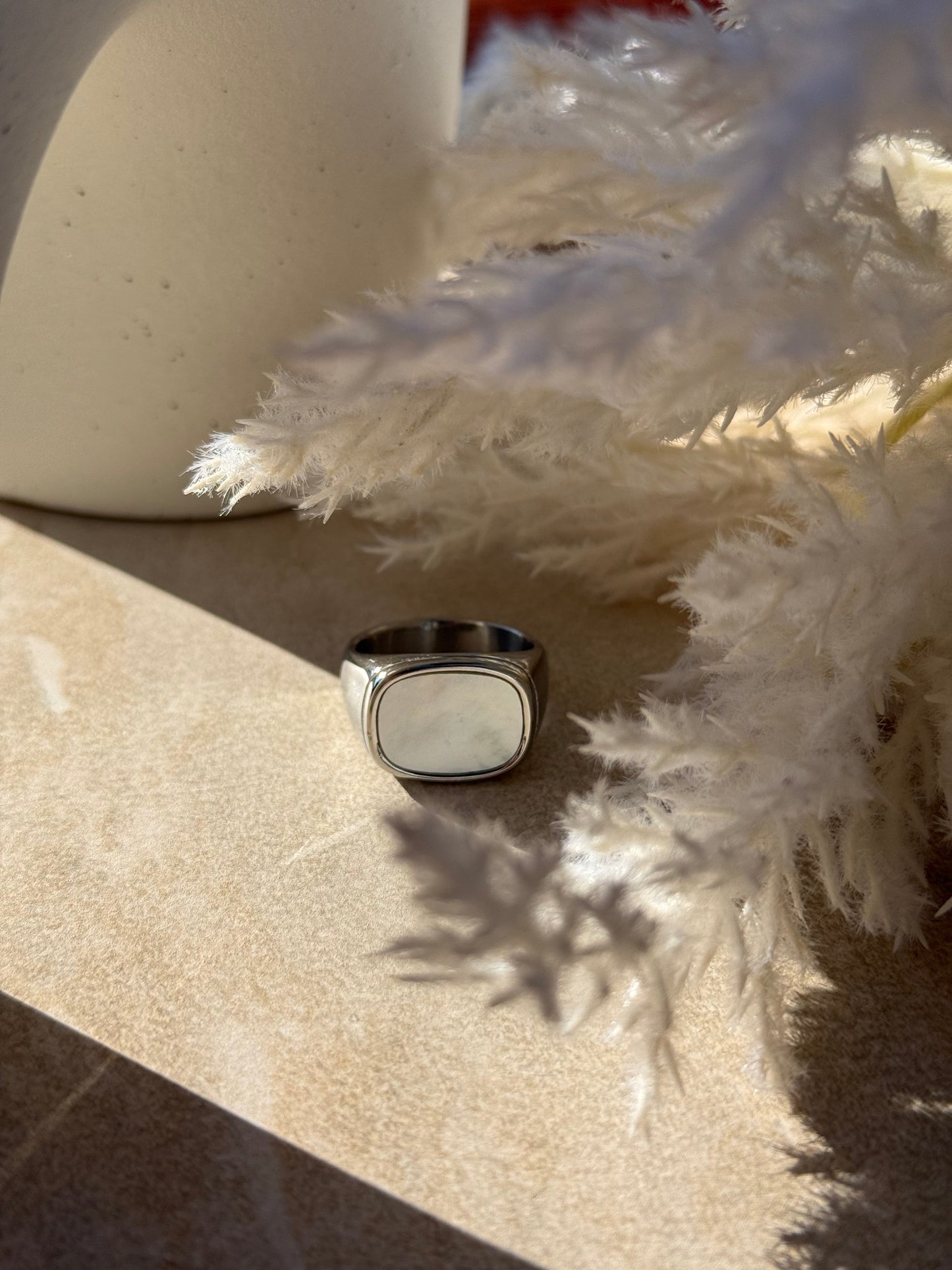 Māhina Silver Signet Ring